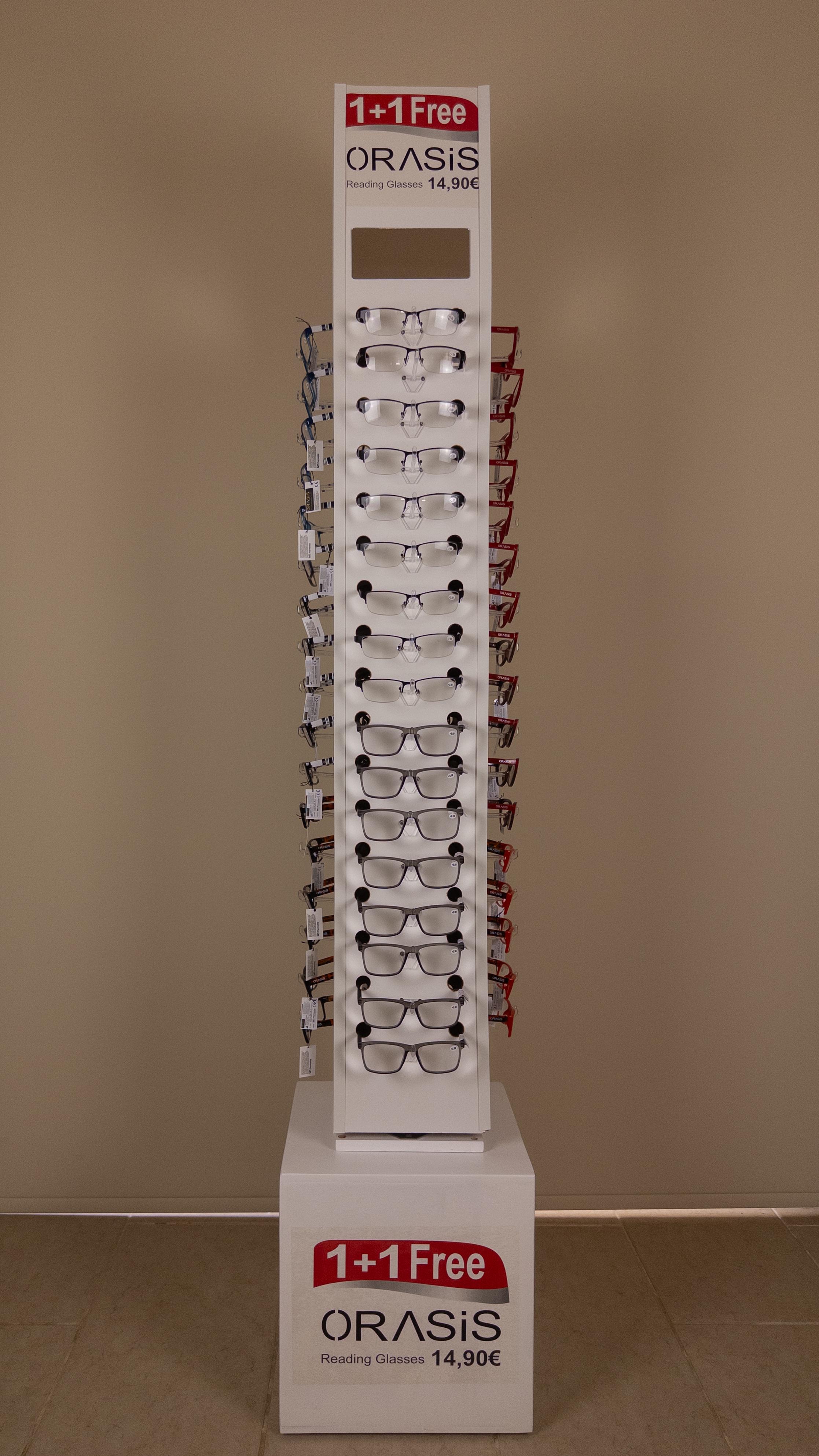 Close-up of the ORASIS stand setup